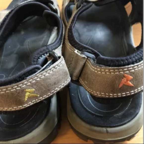 ECCO Sport Sandals Suede Leather Straps Athletic - Picture 4 of 6